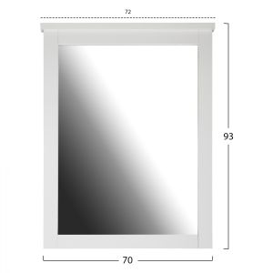 White vanity mirror Hm314.0