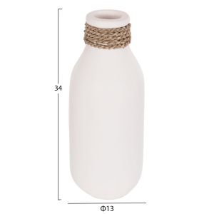 Ваза Cammer Hm4687.02m теракота в Бяло-φ13x34hcm.