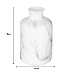Desel ceramic vase in marble color D11x18cm