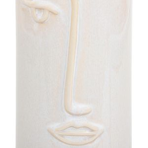 Ваза Facebo керамика в бяло-бежов цвят D11x25см