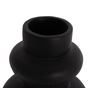 Ваза Lema Hm4664.01m теракота в черно - Φ22x29hсм.