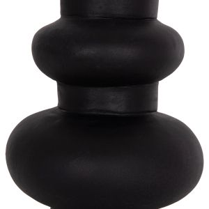 Ваза Lema Hm4664.01m теракота в черно - Φ22x29hсм.