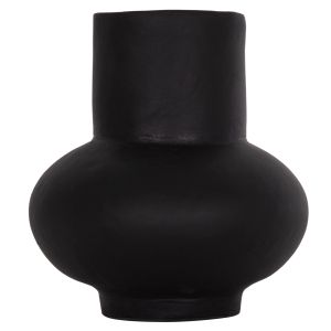 Ваза Lema Hm4664.01s теракота в черно - Φ22x22hсм.