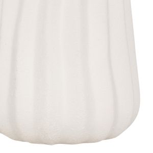 Ceramic vase Vazy in white color D13x30cm