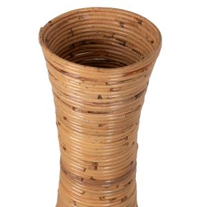 Floor vase Hm7852 made of rattan in natural color D30x100hcm