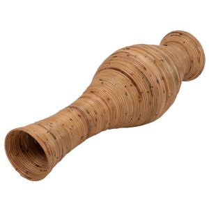 Floor vase Hm7852 made of rattan in natural color D30x100hcm