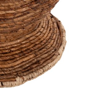 Floor vase Hm7865 banana wood threads D35x104hcm