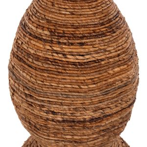Floor vase Hm7865 banana wood threads D35x104hcm