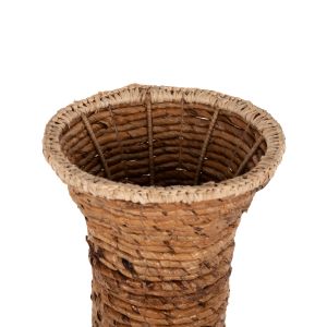 Floor vase Hm7865 banana wood threads D35x104hcm