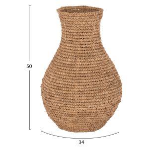 Floor vase Hm7866 palm fiber D34x50hcm