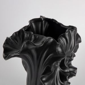 Ceramic flower vase black 24x21x21.3cm