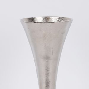 Ваза металик сребърно 15x15.5x36см