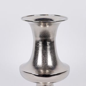 Ваза металик сребърно 21.5x20.5x35.5см