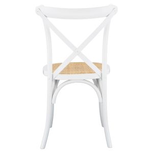 Vienna chair wood and rattan Whitehm8575,14 48x53x90cm