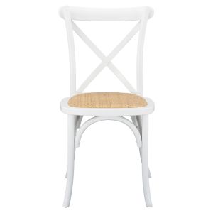 Vienna chair wood and rattan Whitehm8575,14 48x53x90cm