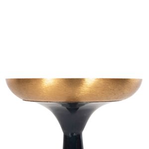 Tall floor candlestick (column) Guntur in blue anthracite-gold Hm4382 D20.5x76.5cm