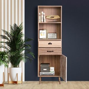 Висок шкаф Lounge в цвят дъб сонома с размери 50х39,5х171cm