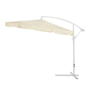Hanging umbrella D300x237cm. rounded with 4 legs at the base Hm6008