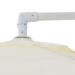 Hanging umbrella D300x237cm. rounded with 4 legs at the base Hm6008