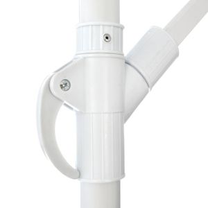 Hanging umbrella D300x237cm. rounded with 4 legs at the base Hm6008