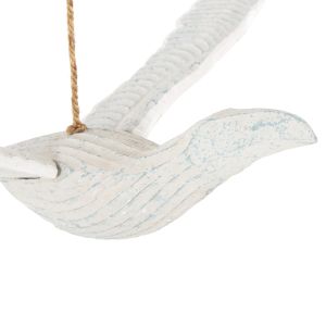 Hanging ceiling decoration seagull Hm4302 albasia wood color white with blue 93x62x12-100hcm