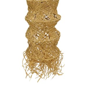 Hanging ceiling lamp Frola E27 natural materials 25x115cm