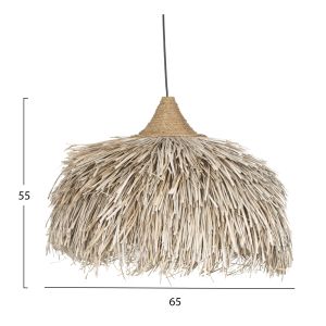 Hanging lamp pendant ceiling made of pandan fiber boho style 65x65x55hcm Hm7773