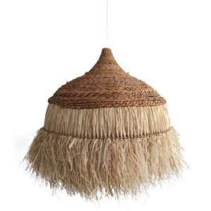 Hanging ceiling pendant lamp with sisal shade boho style 36x36x40hcm Hm7787