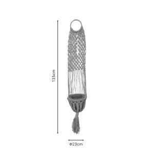 Hanging planter Anerial jute D23x135cm