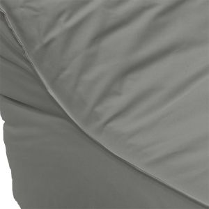 Waterproof pouf bed Leandro in dark gray color