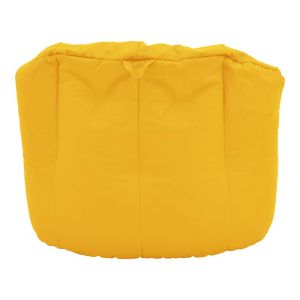 Waterproof Kerlon pouf-armchair in dark yellow color D80x65cm