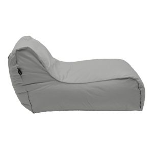 Waterproof lounger-pouf with Leandro in dark gray color 105x110x60cm