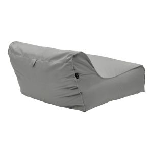 Waterproof lounger-pouf with Leandro in dark gray color 105x110x60cm