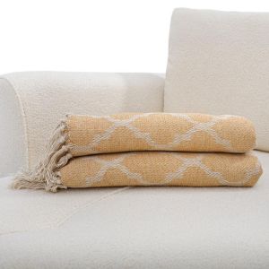 Jacaurd pillow, beige color 170x270cm