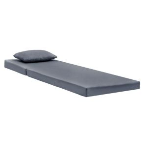 Sun lounger cushion Sunset fabric gray 65x185x10cm