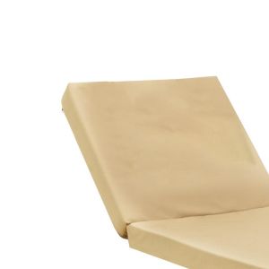 Sun lounger cushion Sadie beige fabric 65x185x7cm