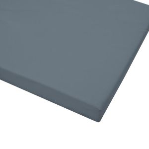 Sun lounger cushion Sadie gray fabric 65x185x15cm