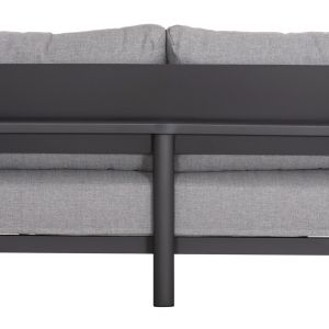 Outdoor set 4pcs Elara Hm6195.01 dark gray aluminum-gray olefin-teak