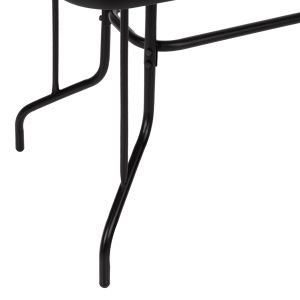 Outdoor metal table Adam with glass top Hm5020.03 110χ60χ71hcm