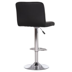 Swivel bar stool Diana Hm202.21 black Pu--chrome metal 44x52x109hcm.