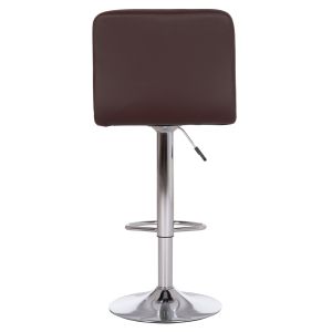 Swivel bar stool Diana Hm202.23 brown Pu - chromed metal 44x52x109hcm.