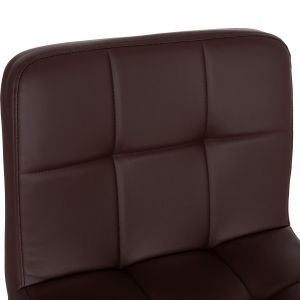Swivel bar stool Diana Hm202.23 brown Pu - chromed metal 44x52x109hcm.
