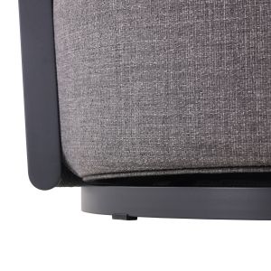 Swivel armchair Lorien Sm6392.01 aluminum ropes beige cushions 76x74x72w