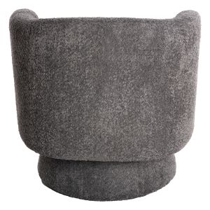 Swivel armchair Karlen gray fabric 78x81x77hcm Hm9592,01