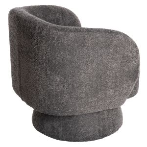 Swivel armchair Karlen gray fabric 78x81x77hcm Hm9592,01