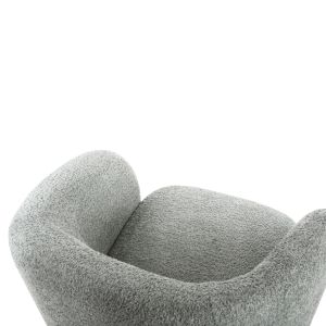 Въртящо се кресло Orion Karlen букле цвят шам фъстък 78x81x77hcм Hm9592,05
