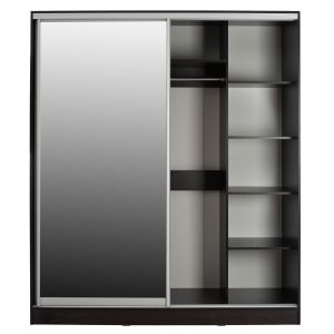 Wardrobe 2-wing Hm2434,02 Adler sliding doors mirror wenge 160x60x210