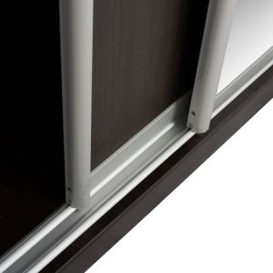 Wardrobe 2-wing Hm2434,02 Adler sliding doors mirror wenge 160x60x210