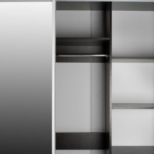 Wardrobe 2-wing Hm2434,02 Adler sliding doors mirror wenge 160x60x210