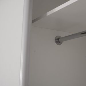 Гардероб Adler с врати слайд бял с огледало Hm2435,03 200x60x210hm
